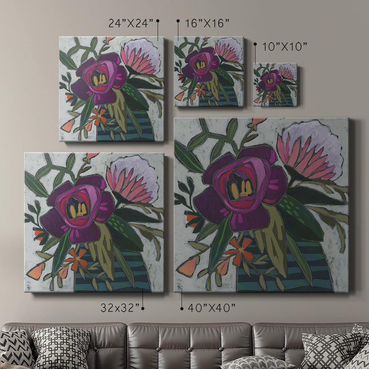 Carnivale Flora I - Canvas Art Print