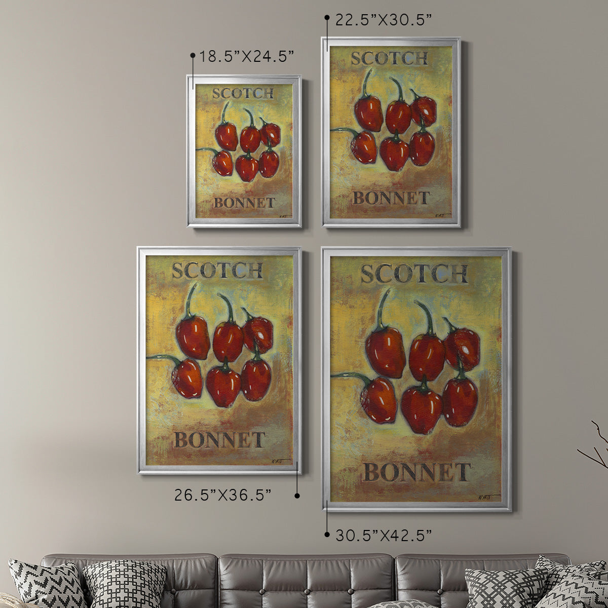 Scotch Bonnet - Modern Framed Canvas Print