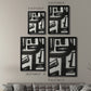 Inkwell Intersect II - Modern Framed Canvas Print