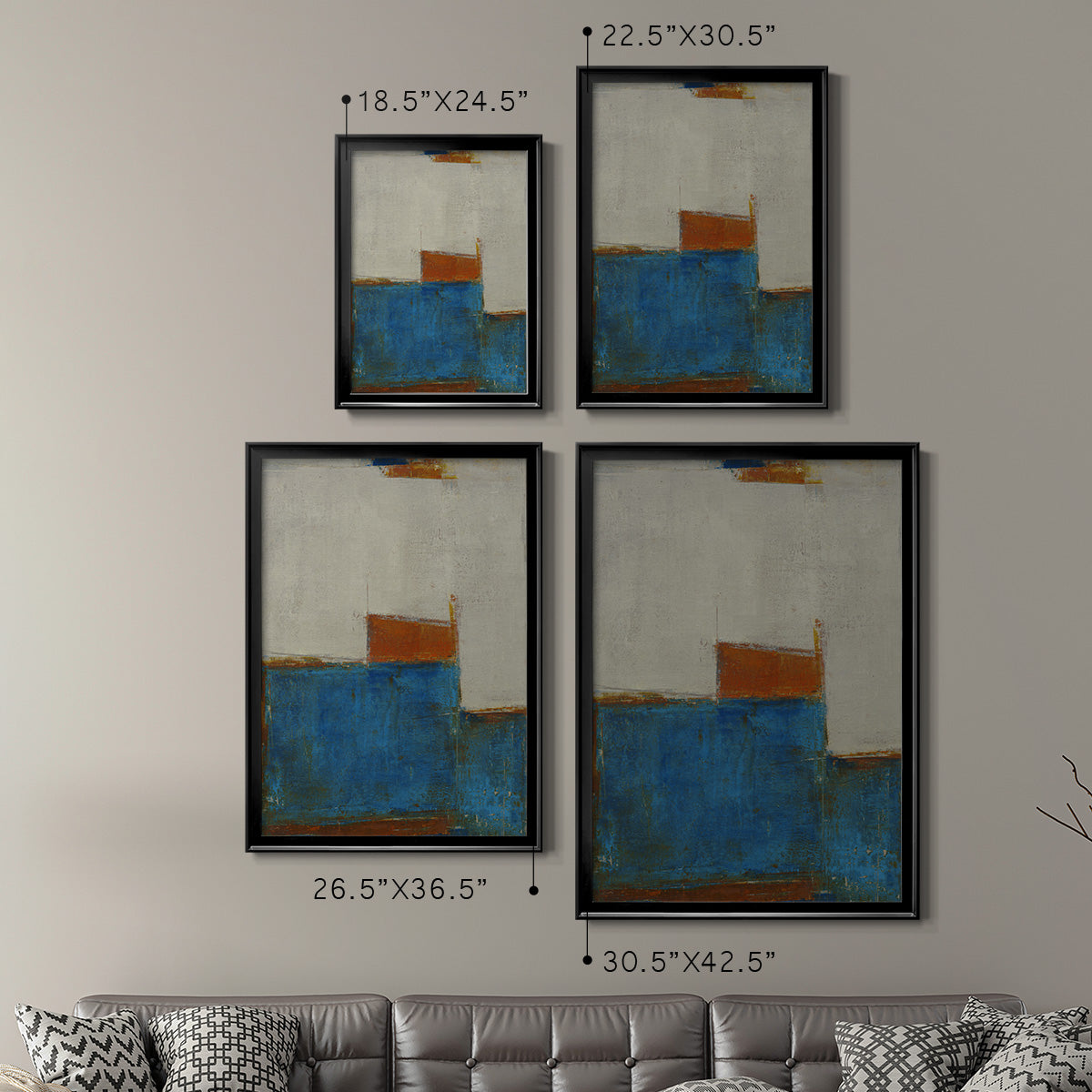 Sunset for Somebody - Modern Framed Canvas Print