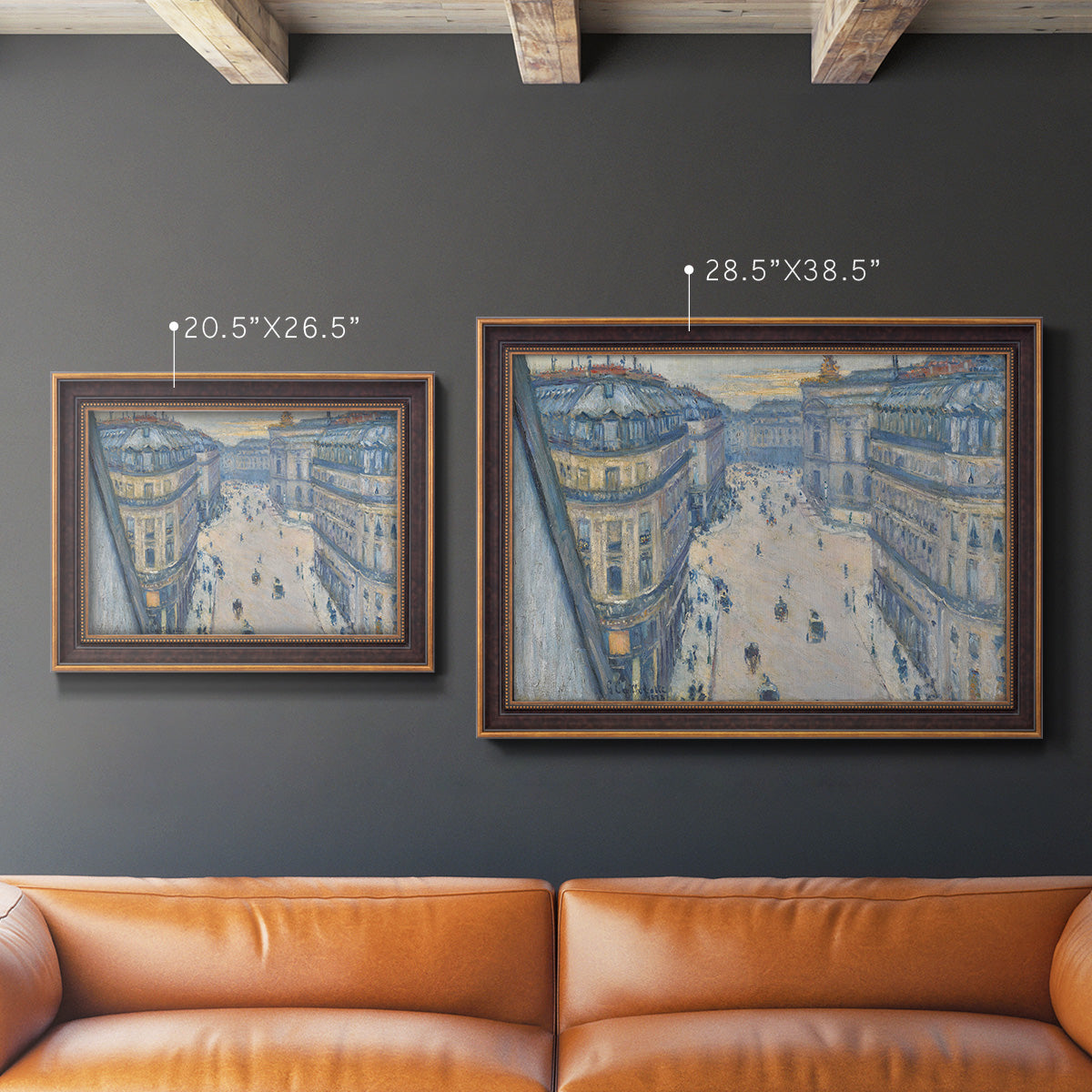 Halévy Street, View from the Seventh Floor - Ornate Framed Canvas Print