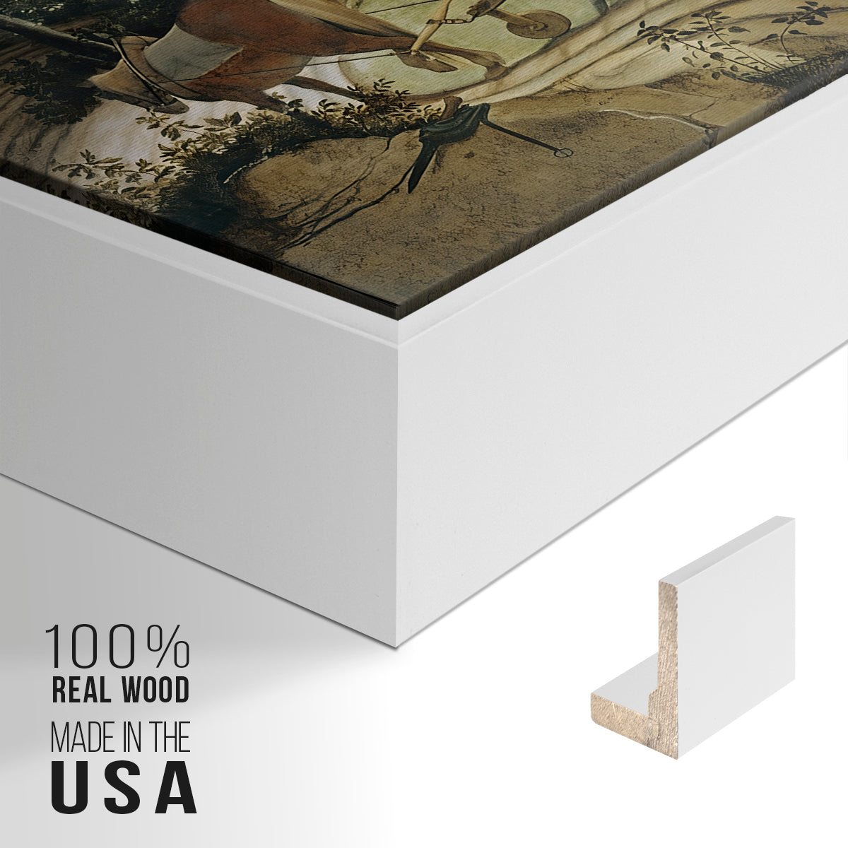 Landscape with the Fall of Icarus, c. 1560 - Floater Framed Canvas Print