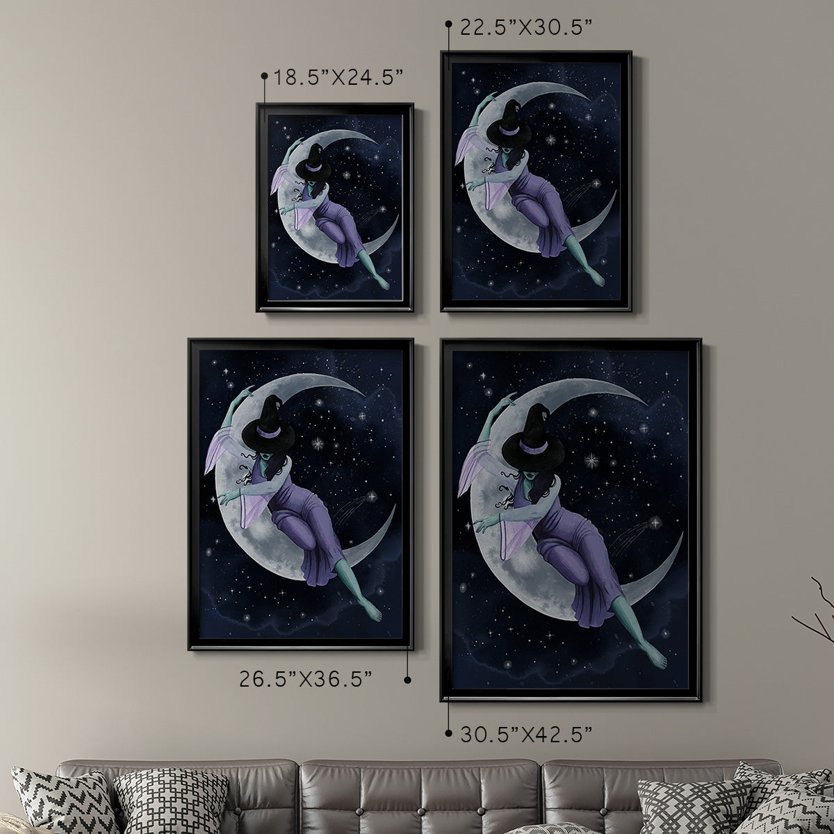 Star Sorceress II - Modern Framed Canvas Print