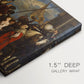Canvas art print of a crowded religious scene with central figure presented before gathered crowd, highlighting texture and gallery-wrapped edges