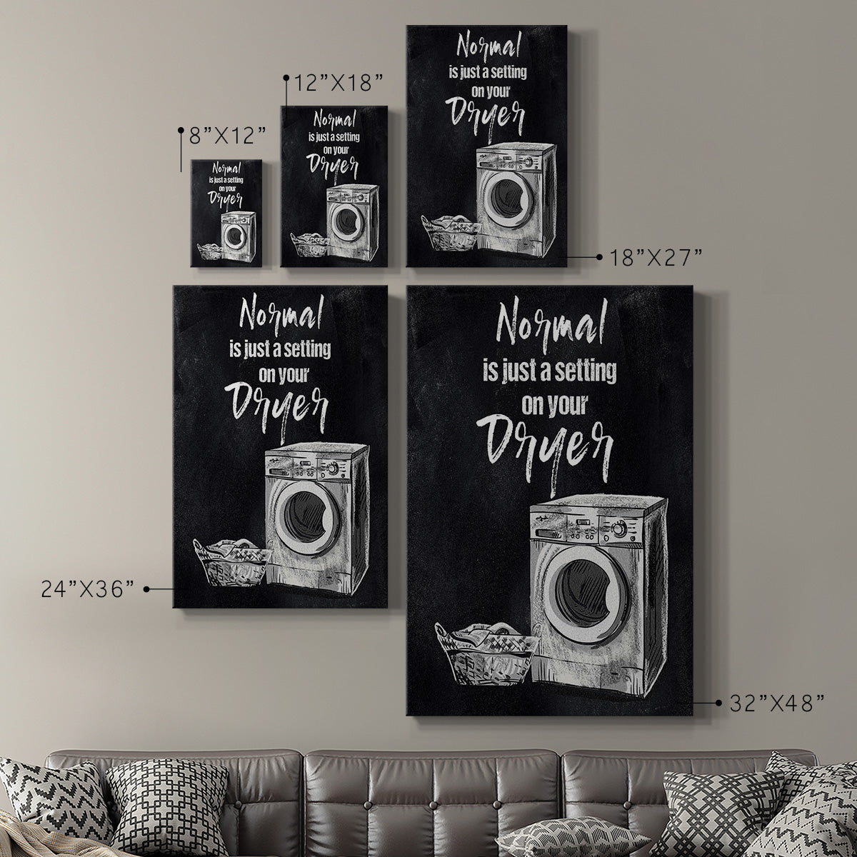 Normal Is Just A Setting - Canvas Art Print