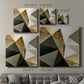 Gold Polygon Wall I - Canvas Art Print