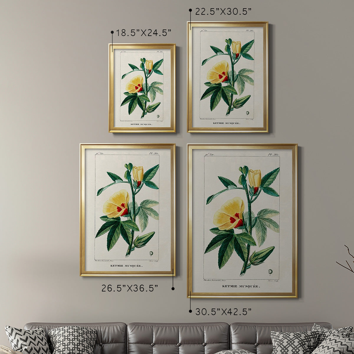 Turpin Tropical Botanicals VI - Modern Framed Canvas Print