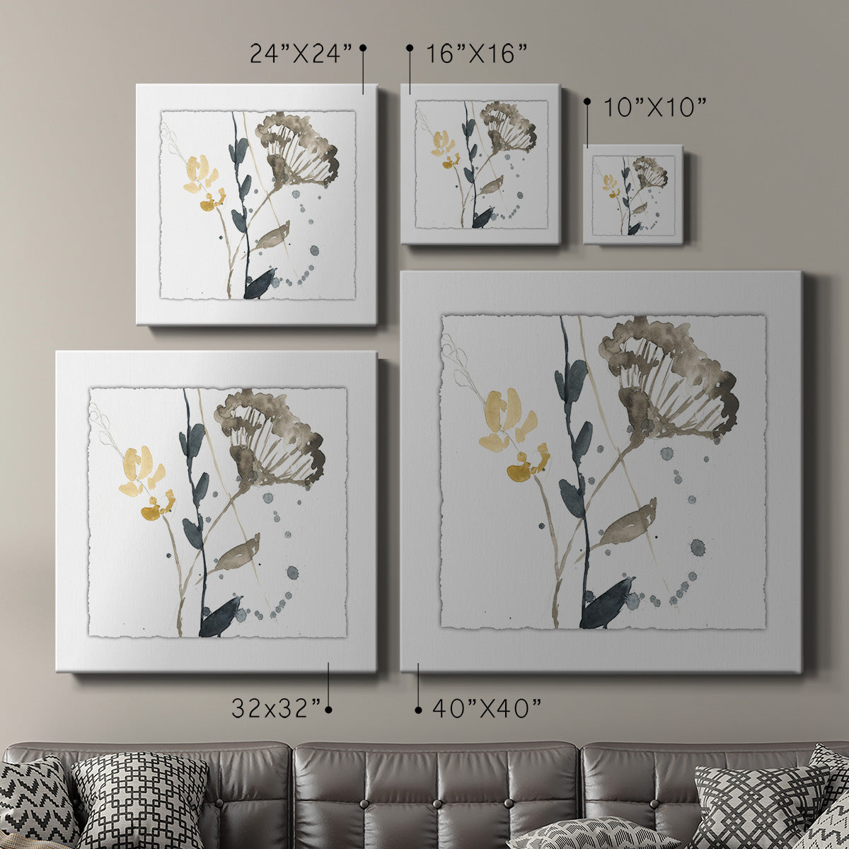 Branch Contours VI - Canvas Art Print