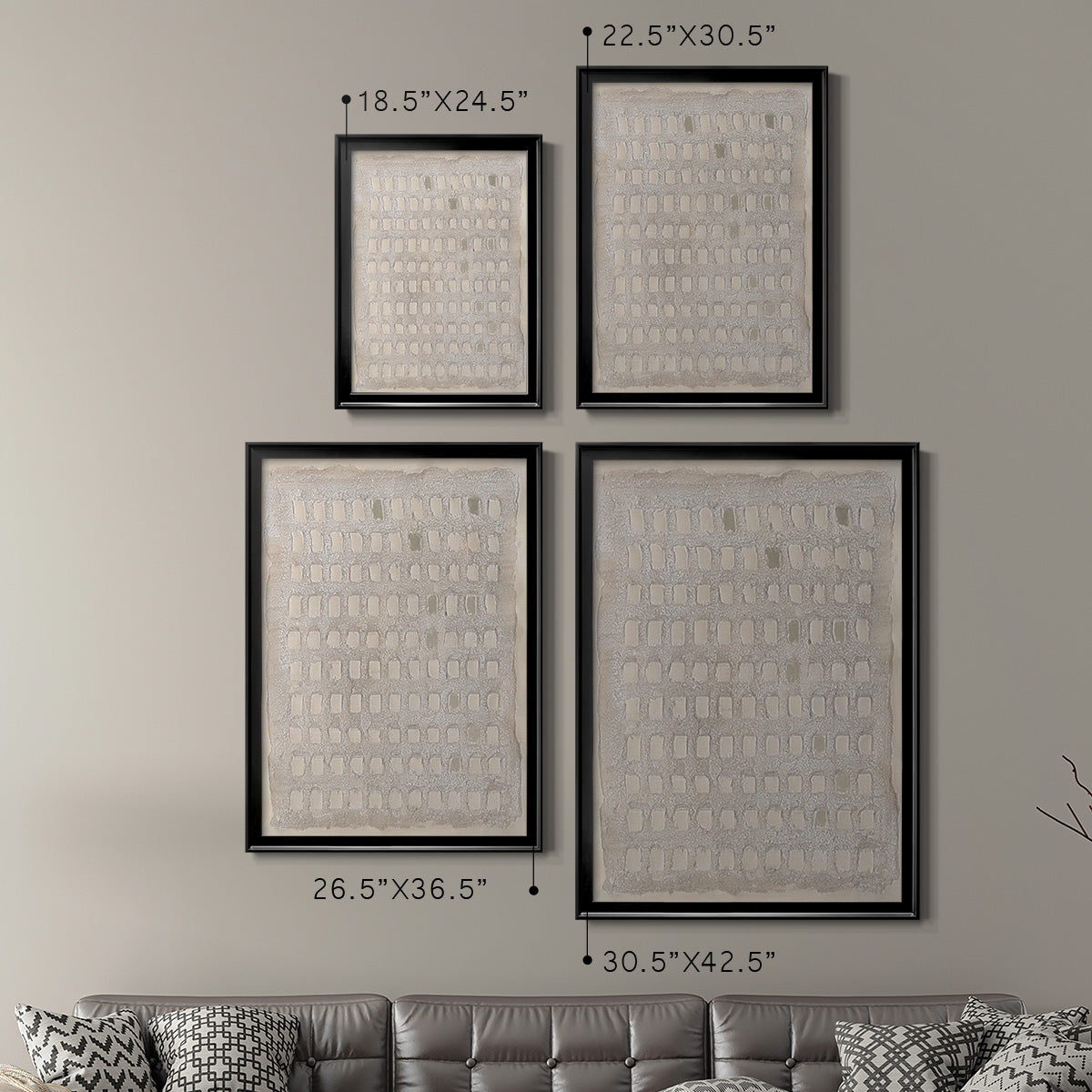 Pearl Punch Card II - Modern Framed Canvas Print