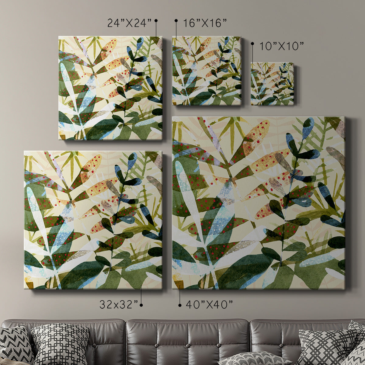 Technicolor Jungle I - Canvas Art Print