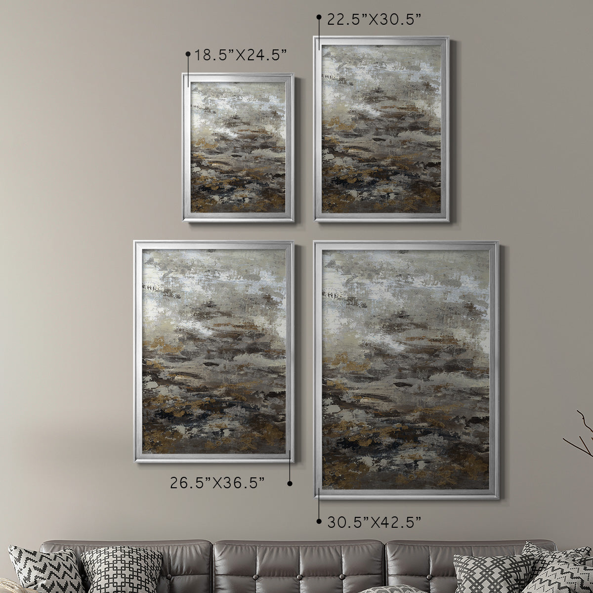 Shining Example - Modern Framed Canvas Print