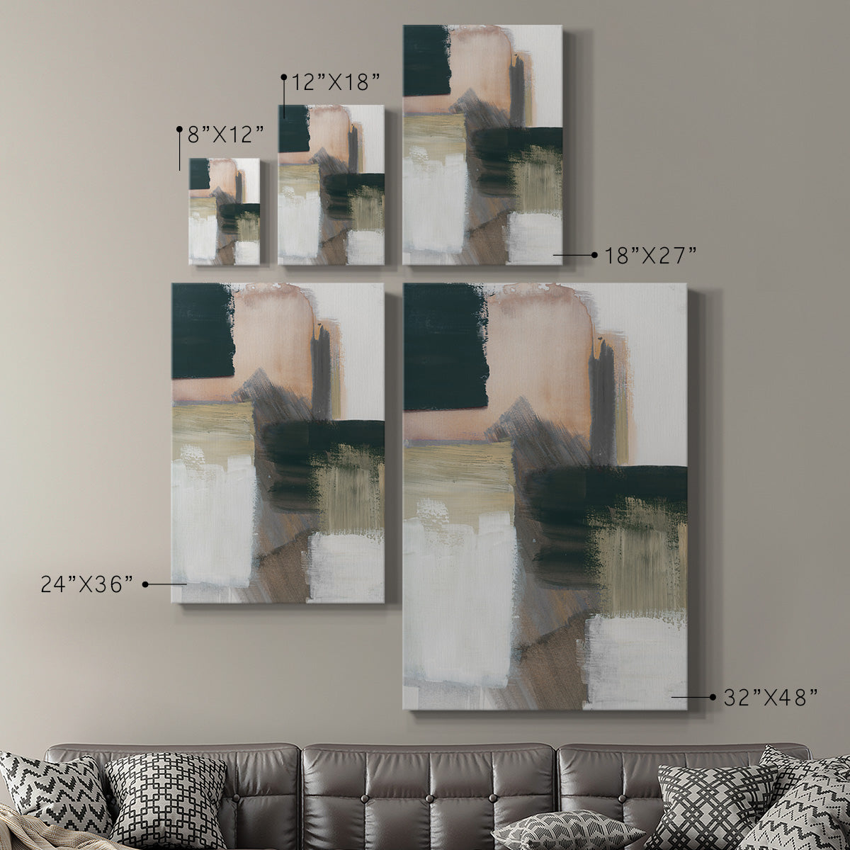 Marble Block Symmetry III - Canvas Art Print