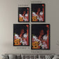 Through the Flowers II - Modern Framed Canvas Print