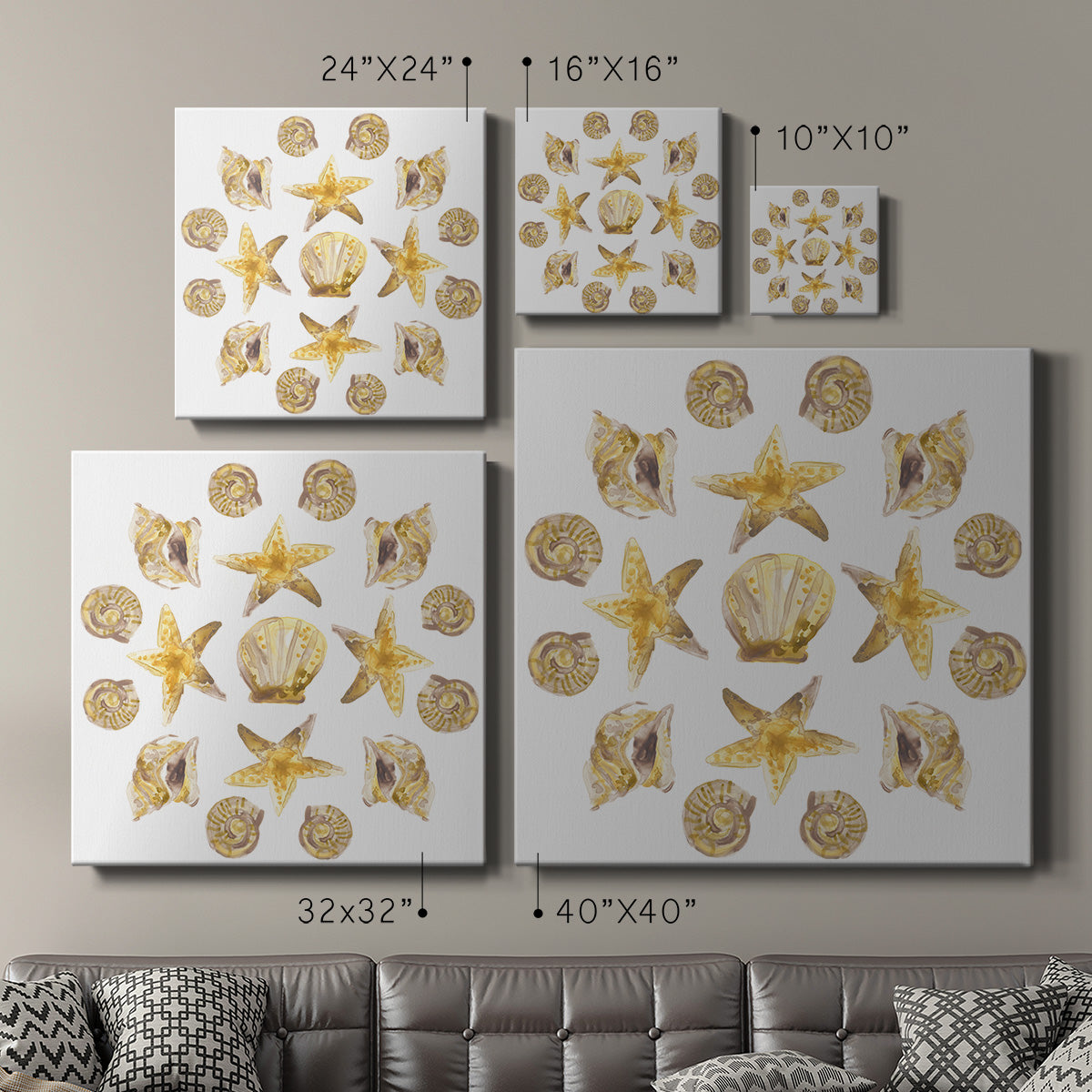 Seaside Kaleidoscope I - Canvas Art Print