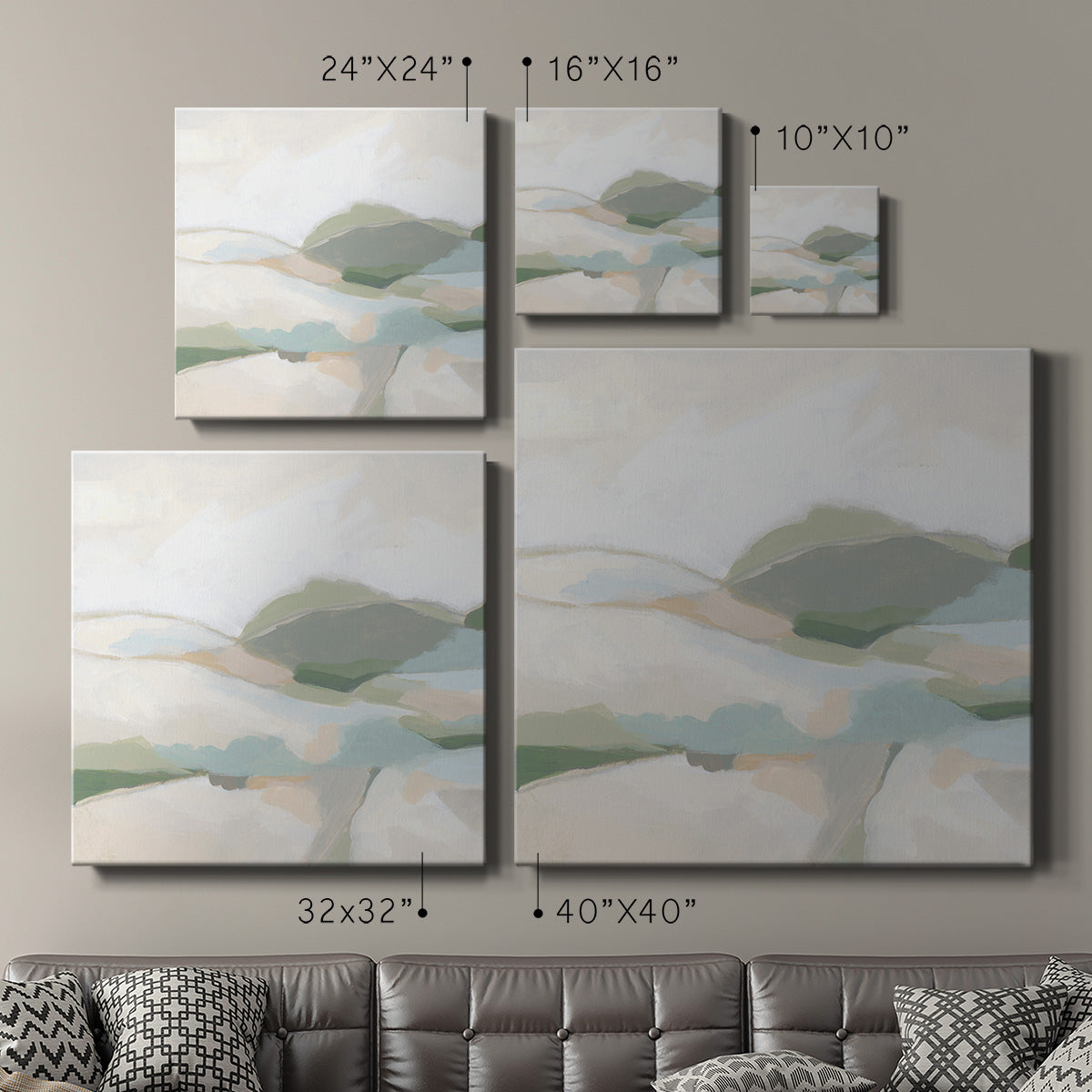 Tonal Vista III - Canvas Art Print