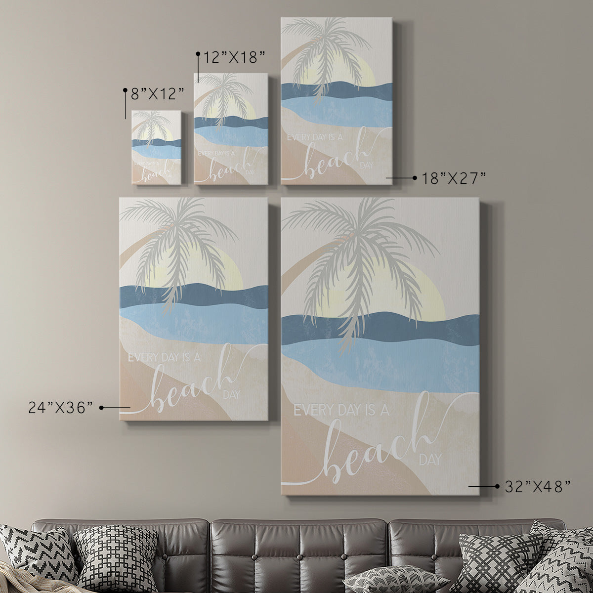 Beach Day Premium Gallery Wrapped Canvas - Ready to Hang