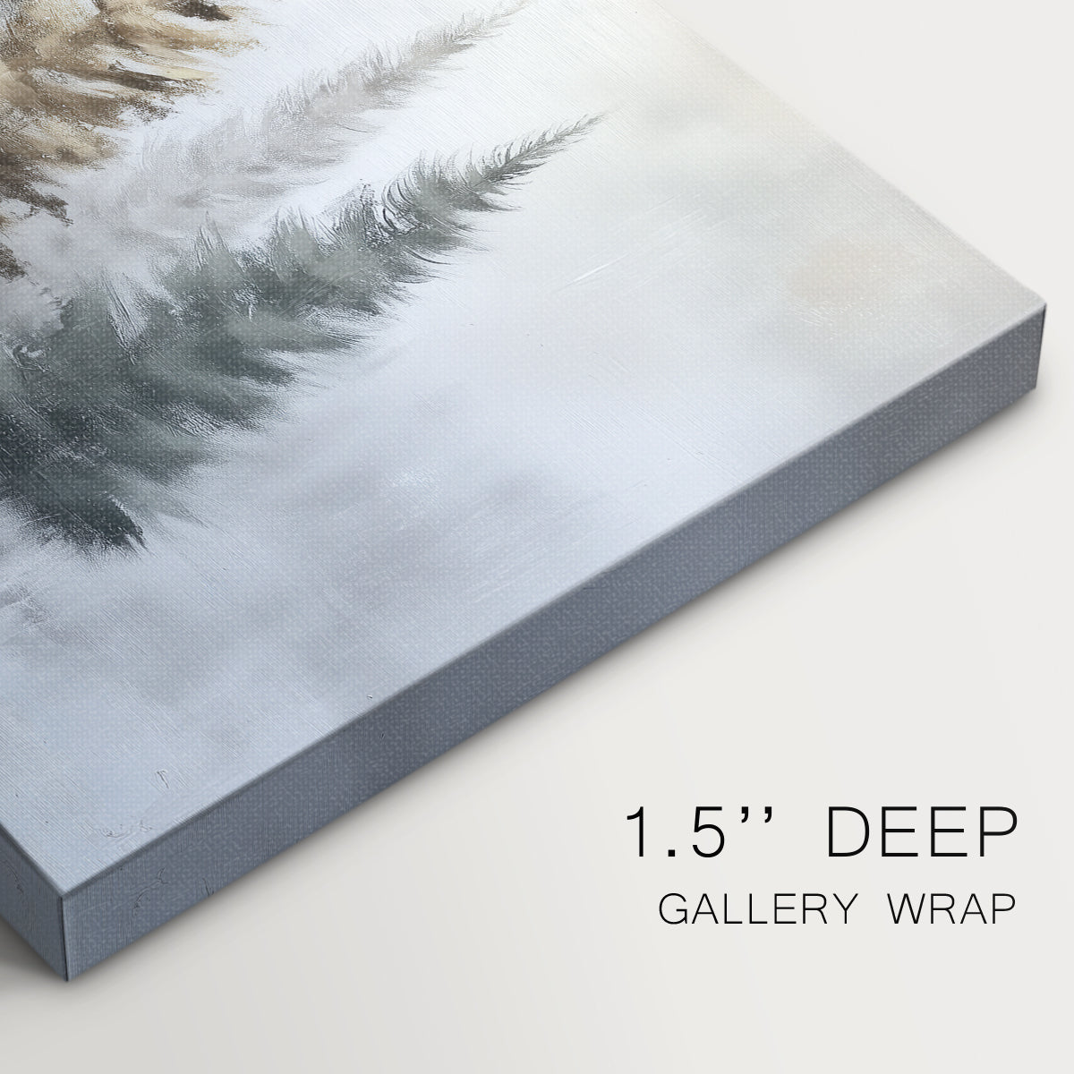 Pearled Snow at Night - Canvas Art Print