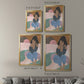 Curly Lady II - Modern Framed Canvas Print
