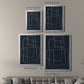 Shapes and Night Sky II - Modern Framed Canvas Print