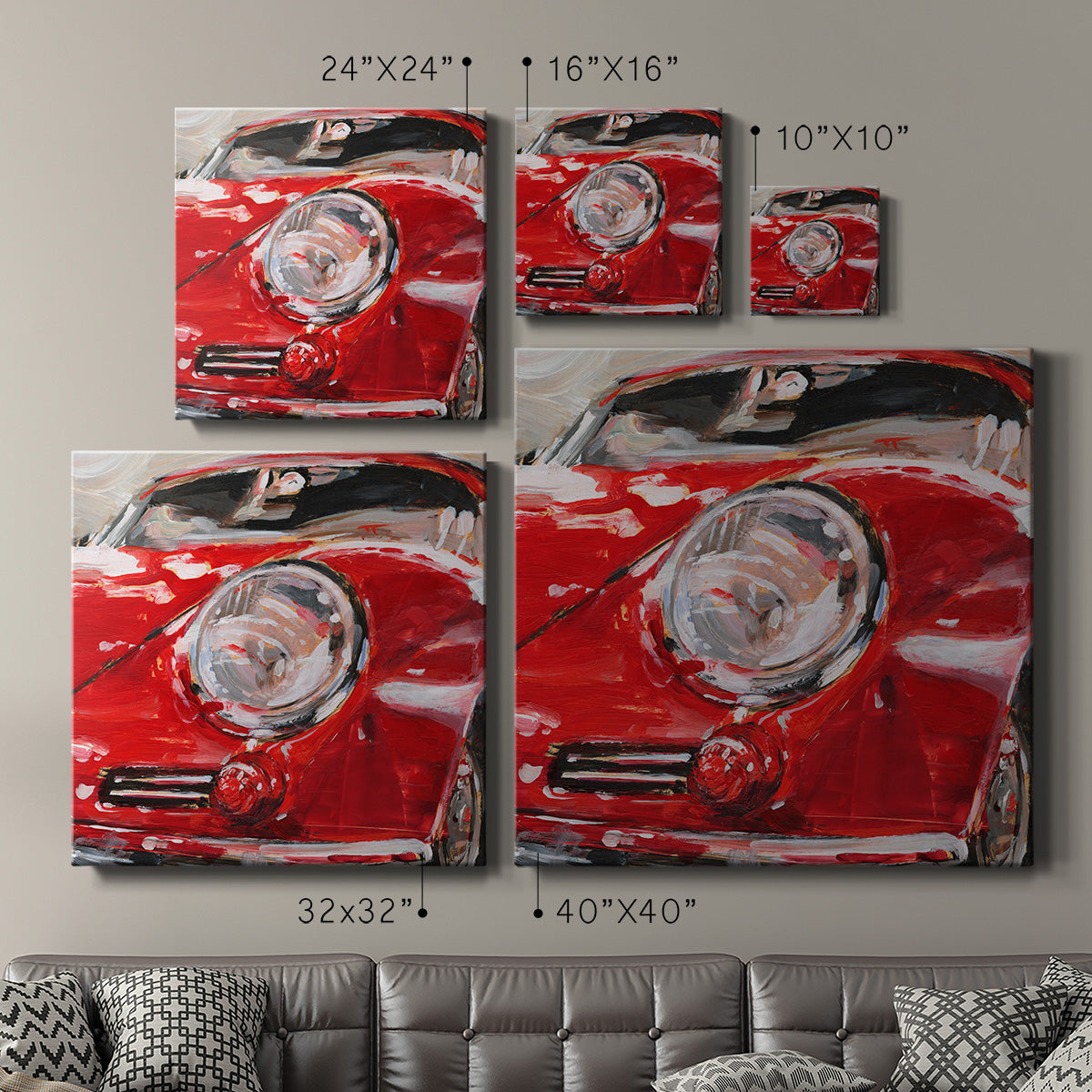 Sportscar Collection I-Premium Gallery Wrapped Canvas - Ready to Hang