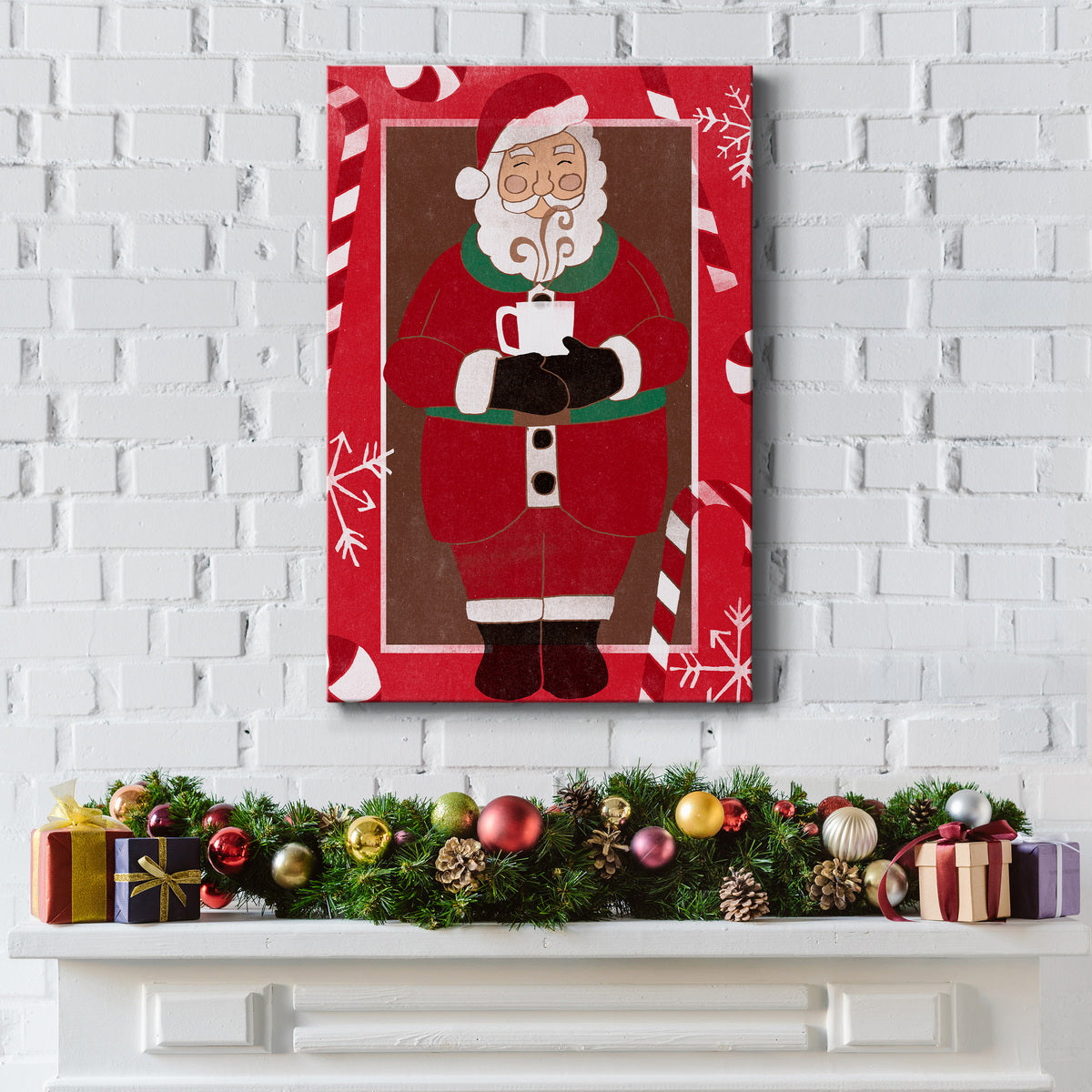 Cozy Cocoa Christmas Collection B - Gallery Wrapped Canvas