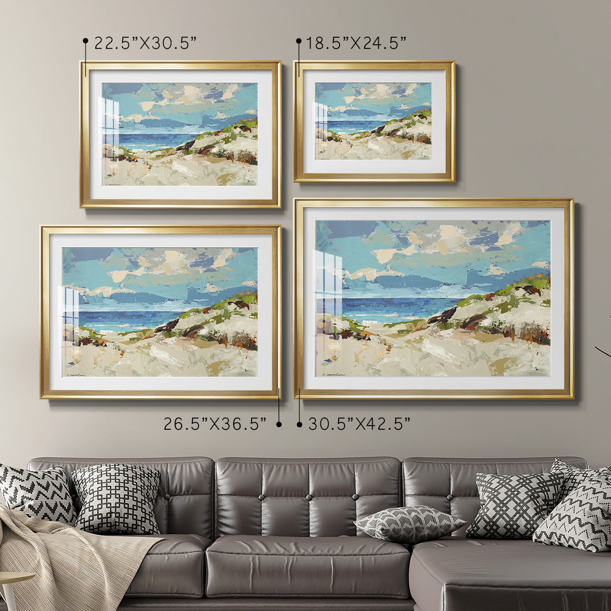 Dunes I Premium Framed Print - Ready to Hang