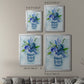 Blue Bouquet II - Modern Framed Canvas Print