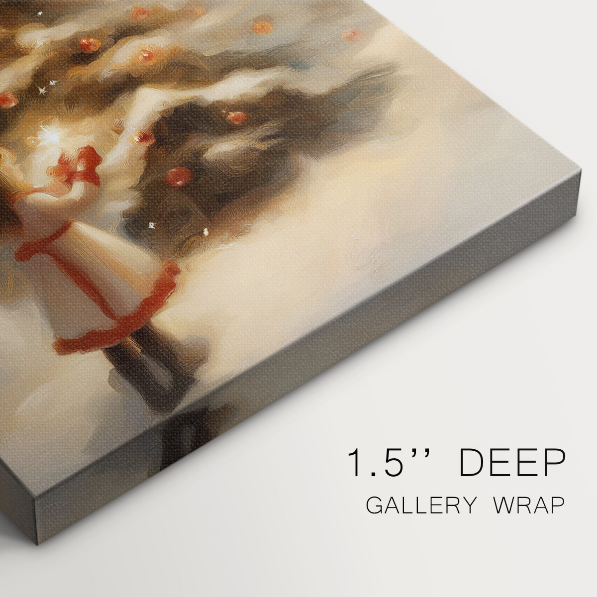 Amber Nativity Lane - Canvas Art Print