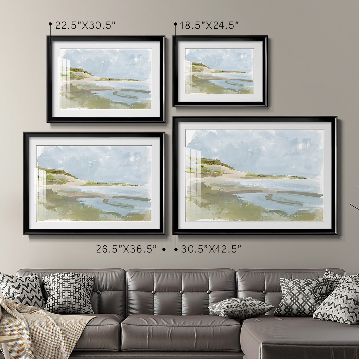 Sea Cove Impression II Premium Framed Print - Ready to Hang