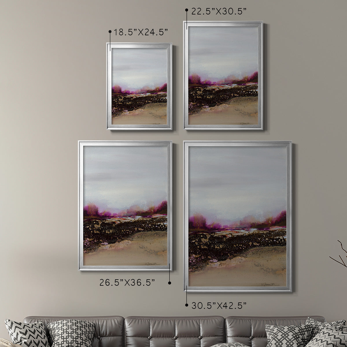 Reflections of My Mind - Modern Framed Canvas Print