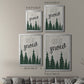 Let It Snow Forest - Modern Framed Canvas Print