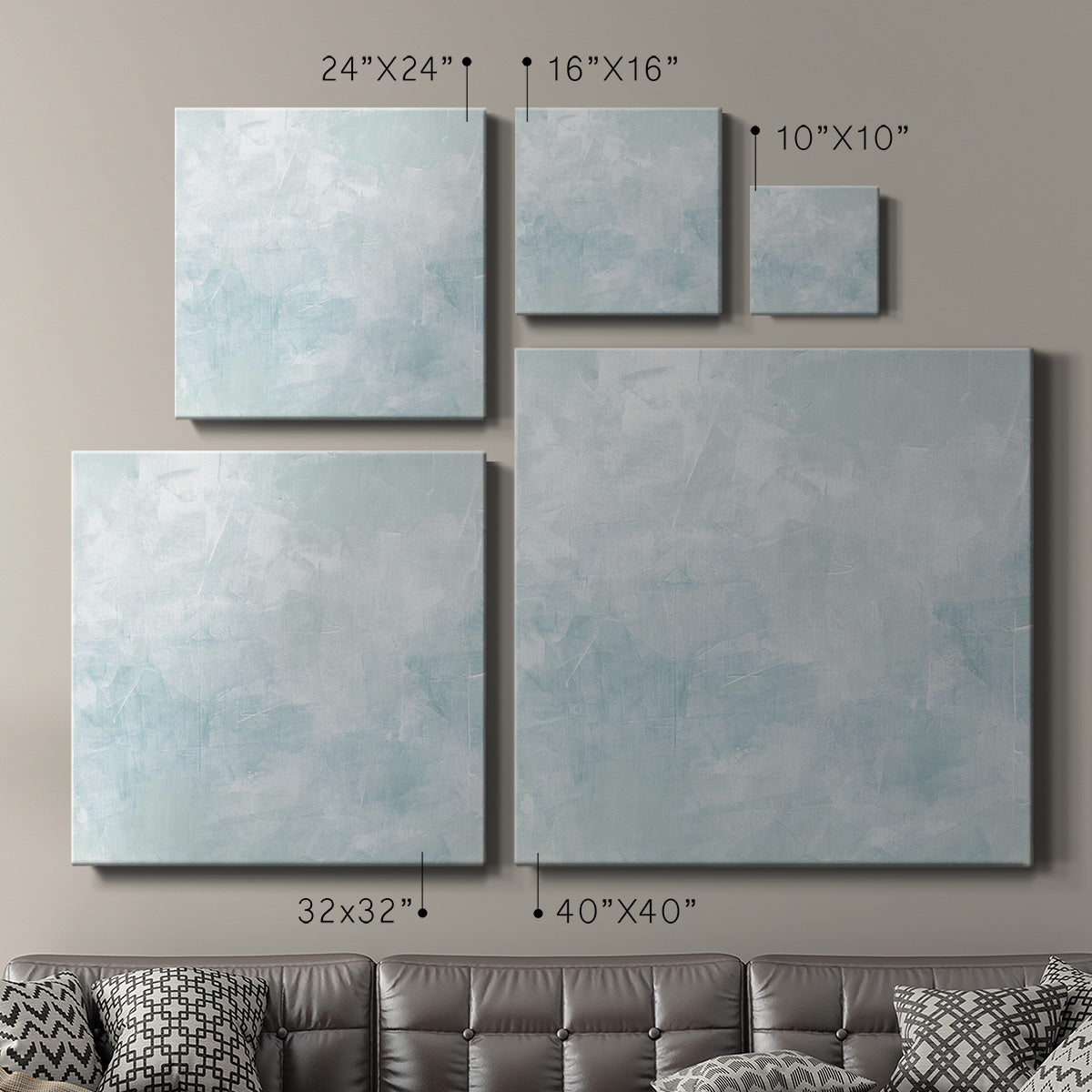 Drifting Blue I - Canvas Art Print