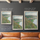 Impressionist landscape view of Vétheuil by Claude Monet in an ornate champagne frame shown in multiple vertical size options.