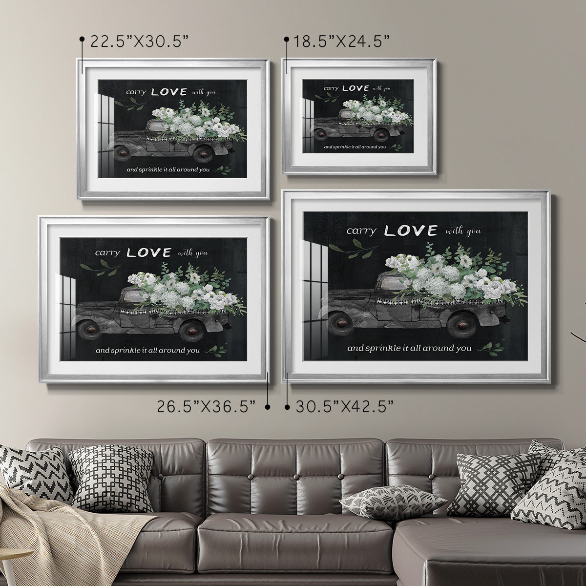 Carry Love Premium Framed Print - Ready to Hang