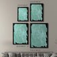 Teal Cascade II - Modern Framed Canvas Print