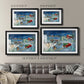 Warm Holiday Memories - Modern Framed Art Print