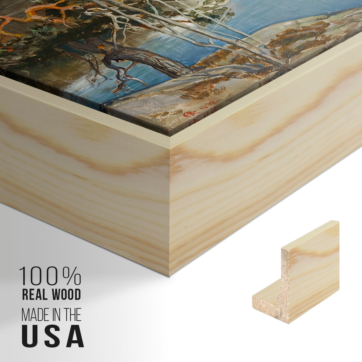 Thunderclouds on the Horizon, 1897 - Floater Framed Canvas Print
