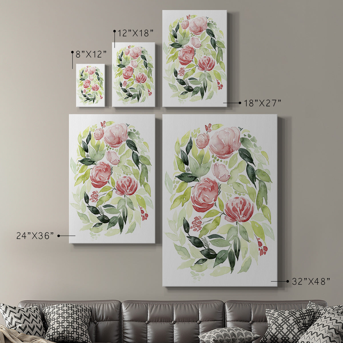 Buoyant Bouquet II - Canvas Art Print