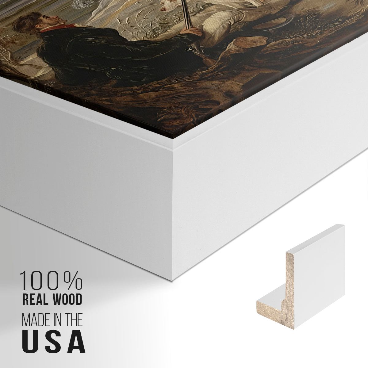 The Day's Sport, 1826 - Floater Framed Canvas Print