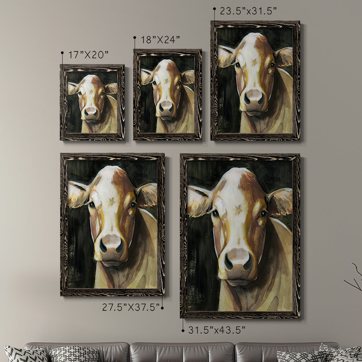 Sweet Eyes I - Premium Framed Canvas 2 Piece Set - Ready to Hang