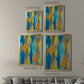Colorful Cascade I - Modern Framed Canvas Print