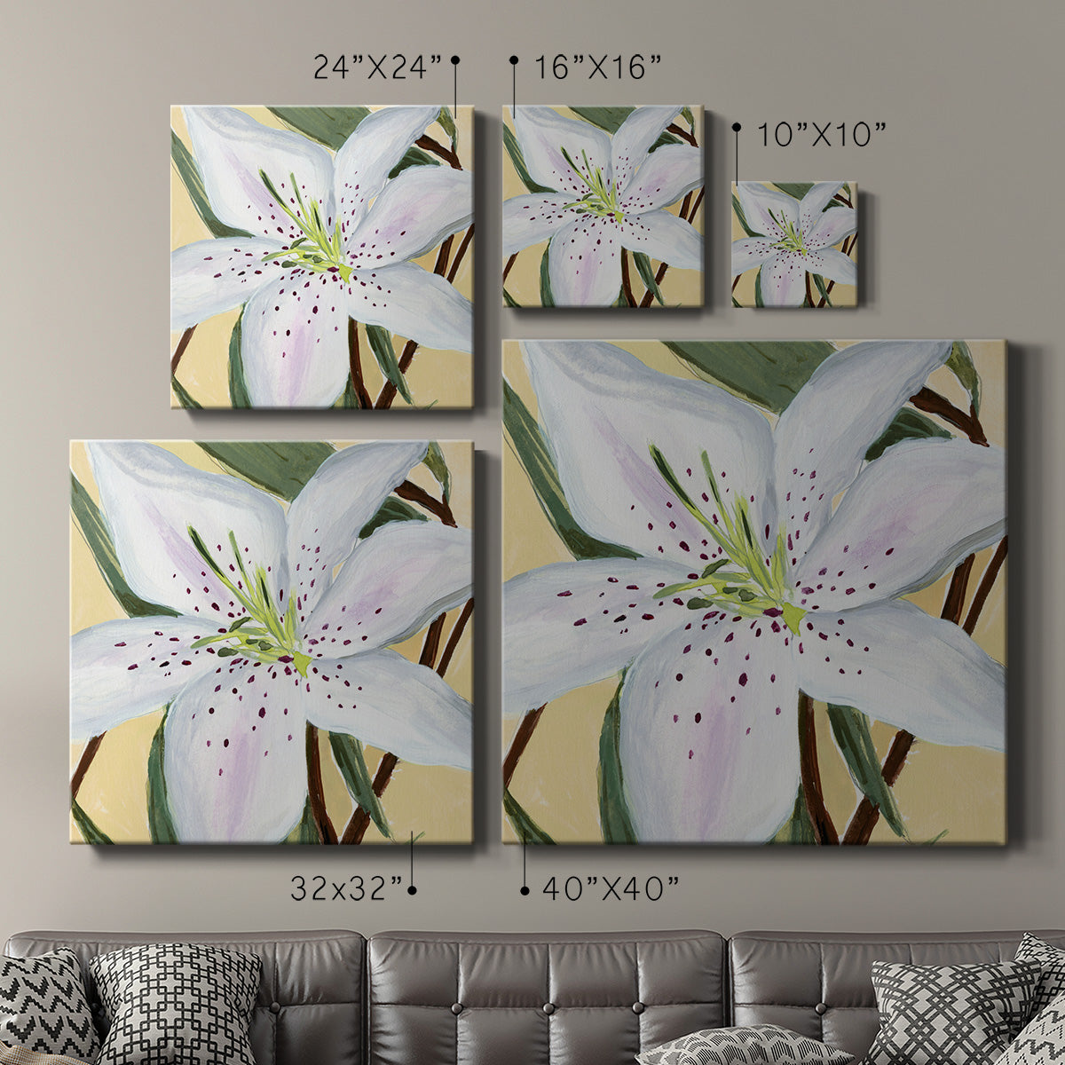 White Lily II-Premium Gallery Wrapped Canvas - Ready to Hang