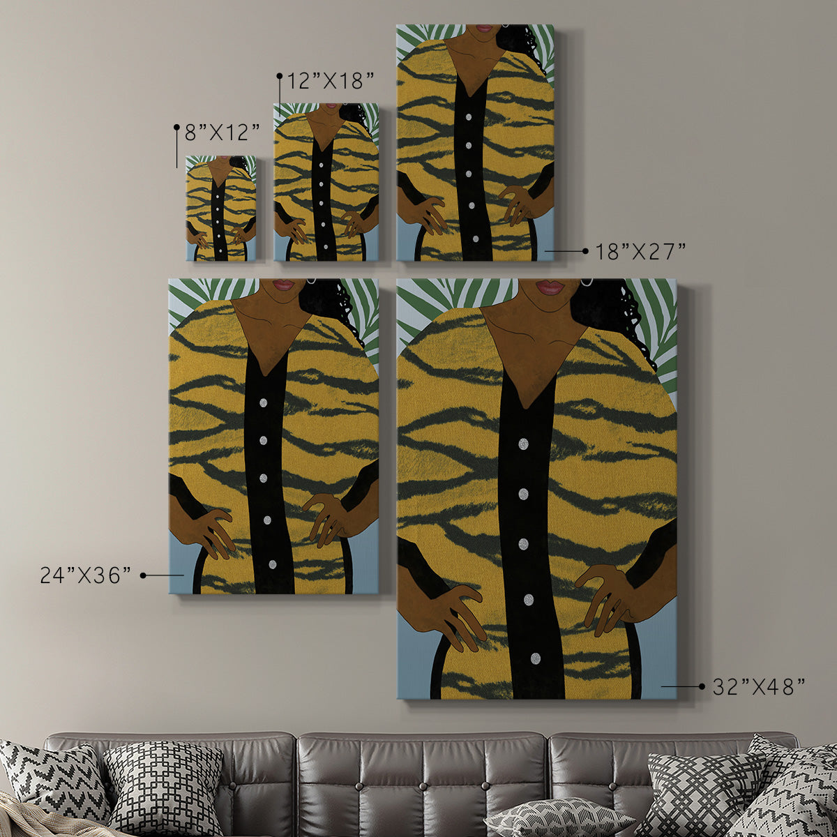 Her Style II Premium Gallery Wrapped Canvas - Ready to Hang