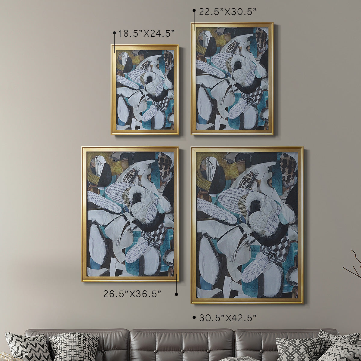 Hawaiian Beach Glass - Modern Framed Canvas Print