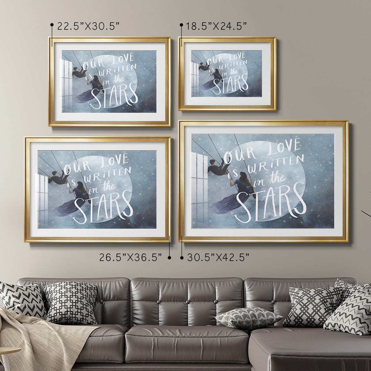 Celestial Love Collection A Premium Framed Print - Ready to Hang