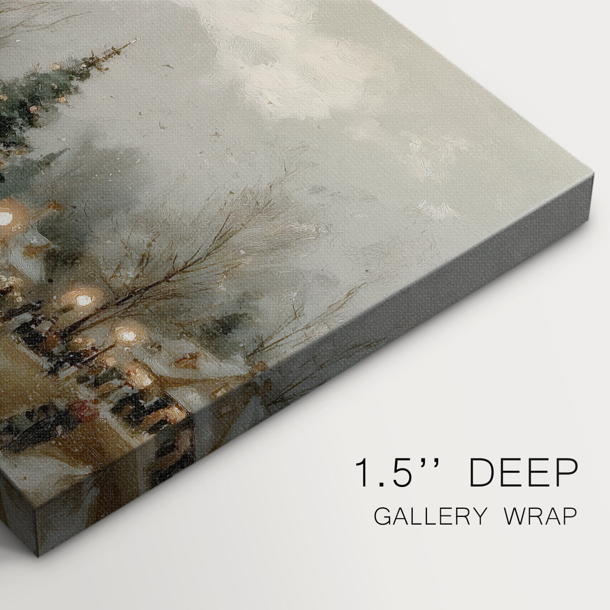 Candlelit Cathedral at Twilight - Canvas Art Print