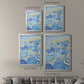 Sky Blue Beach - Modern Framed Canvas Print