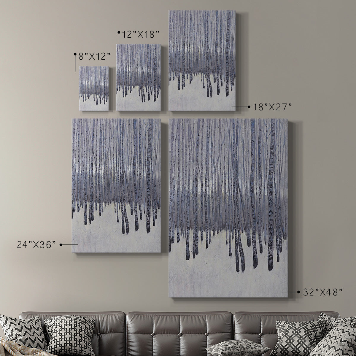 Bare Trees in Winter I Premium Gallery Wrapped Canvas - Ready to Hang