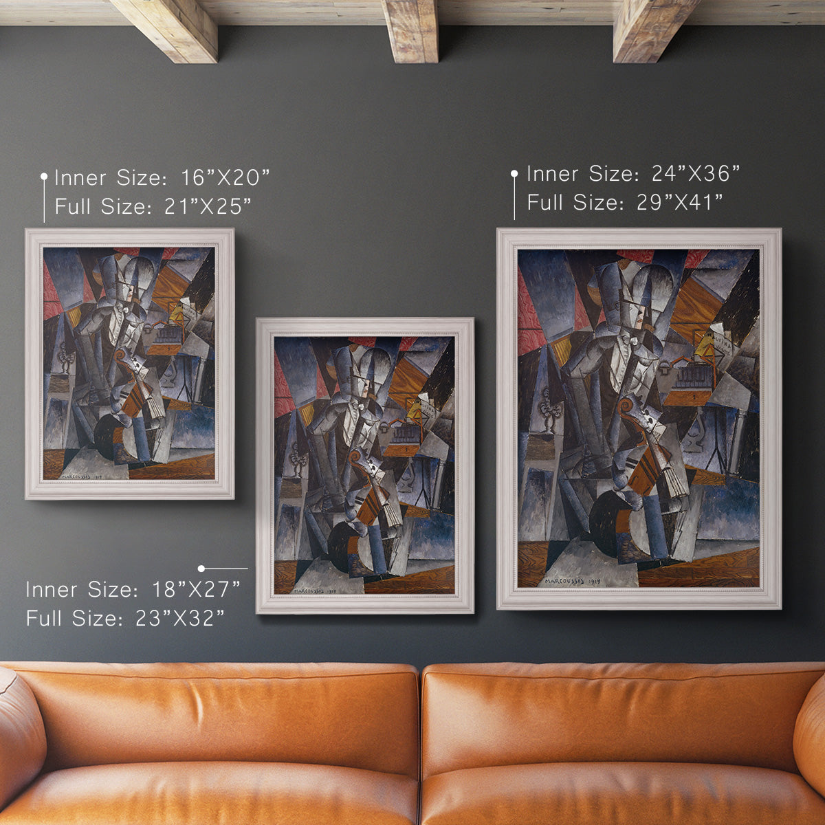 The Musician - Ornate Framed Canvas Print