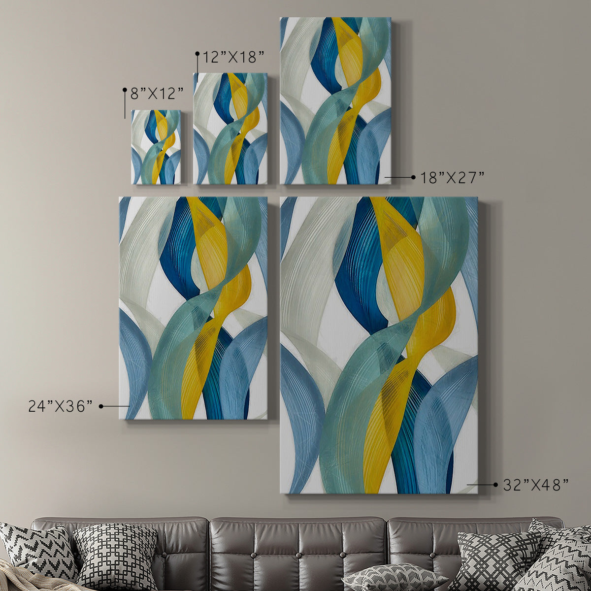 Horizontal Bands II - Canvas Art Print